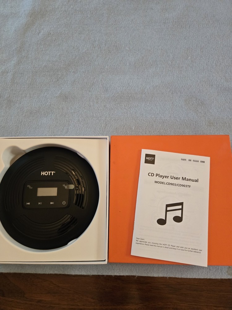HOTT CD903 Portable CD Player, Personal Compact CD Player NEW