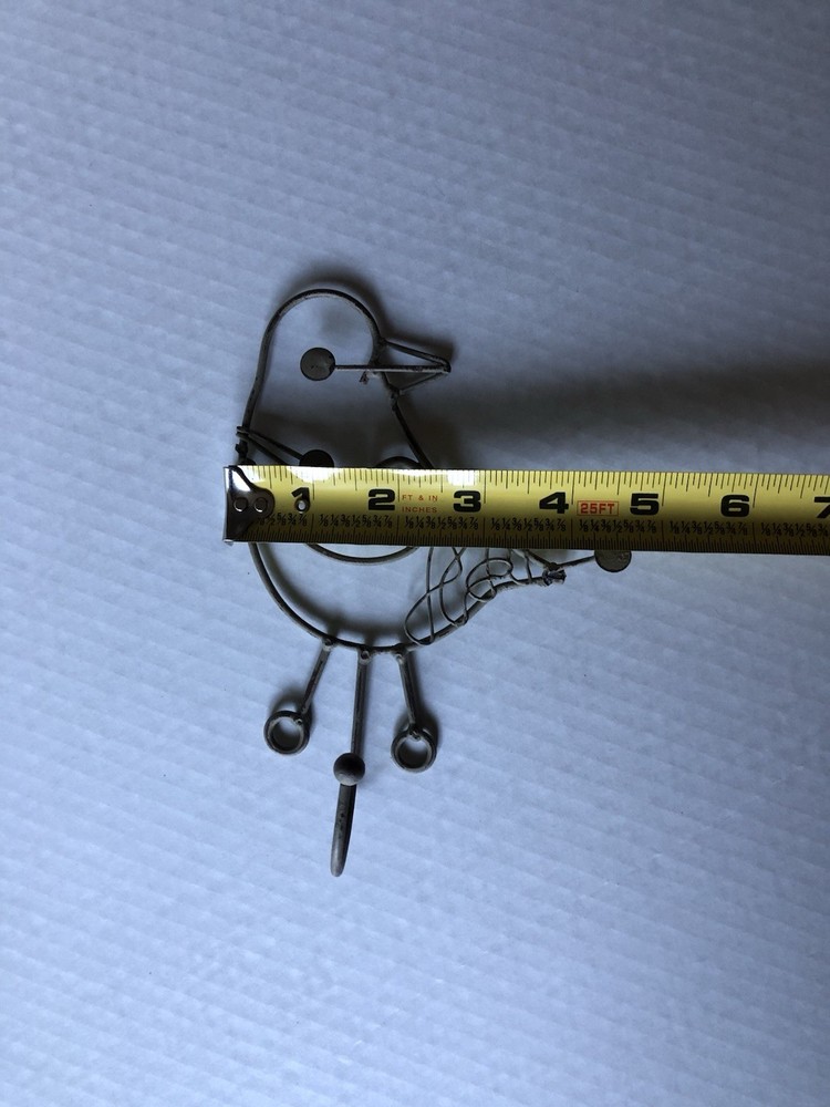 Vintage Wire Bird Hanging Hook 5x6 Approx