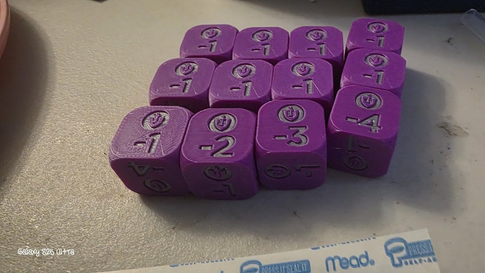 Custom Riftbound Might Marker Diceset