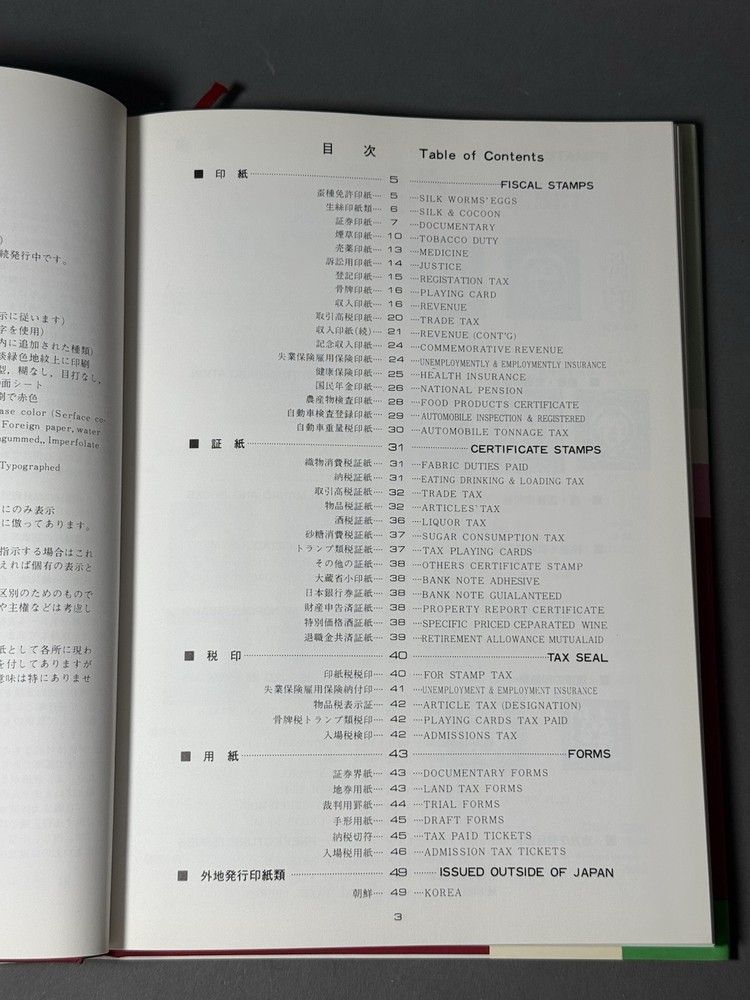 Masaya M. Shimomura Japanese Revue Stamps 1981 Fukuo Ltd 日本印紙類図録