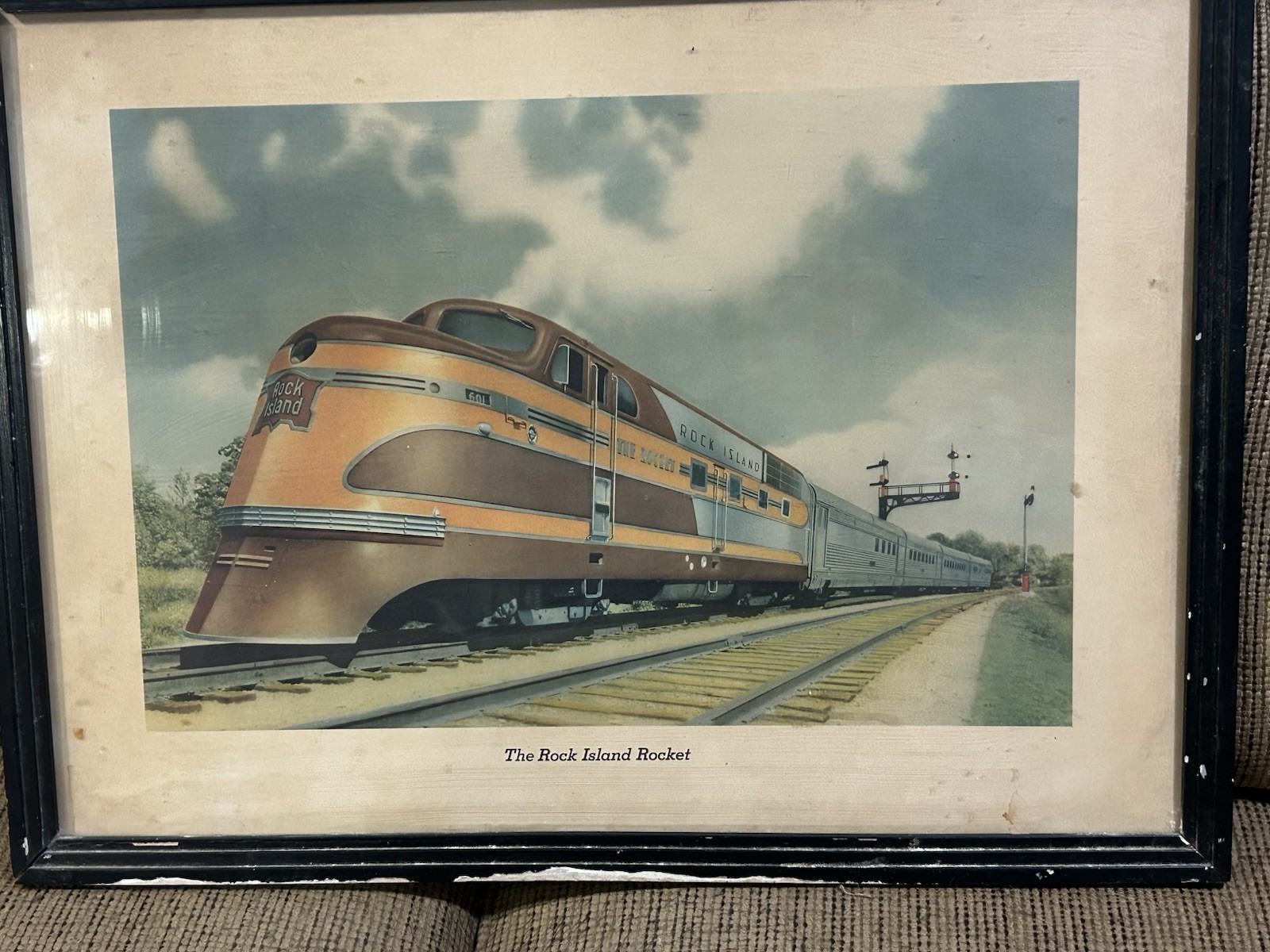 The Rock Island Rocket Railroad Print, 19” x 25” **PLEASE READ **