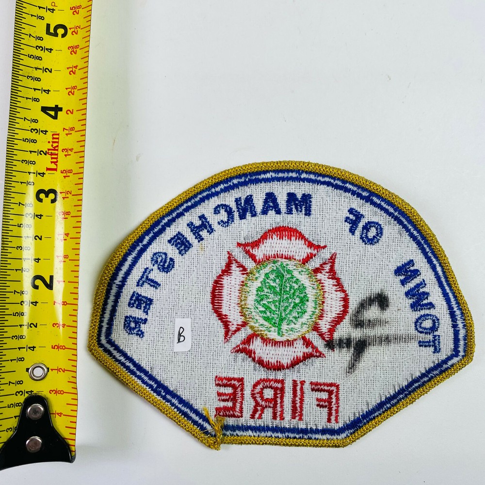 Manchester Fire Connecticut CT Patch D8B