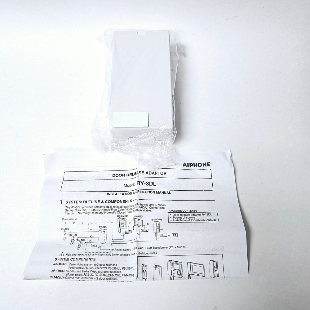 AIPHONE RY-3DL Door Release Adapter NEW