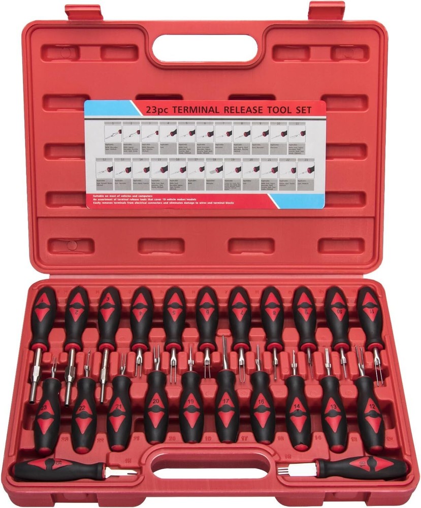 Universal Terminal Release Tools, Wire Terminal Electrical Connector Removal Kit