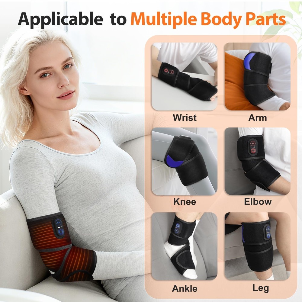 Cordless Arm Heating Pad, Elbow Heating Pad, Electric Heating Strap, Heating ...