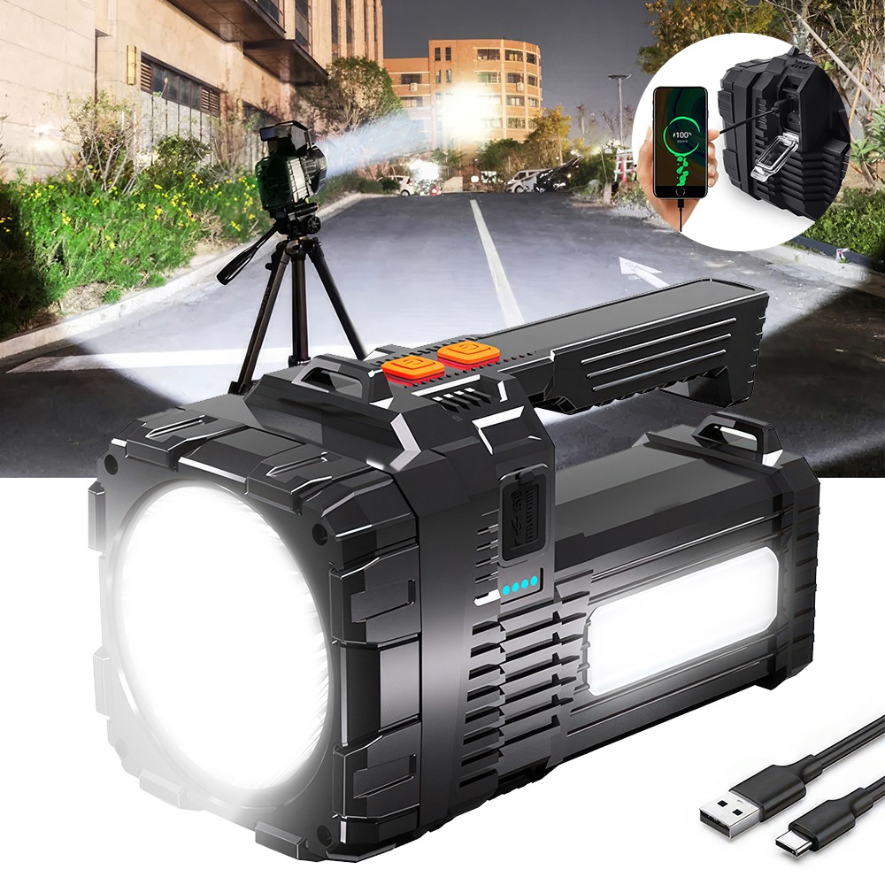 Portable Super Bright LED Searchlight Handheld Spotlight Flashlight Rechargeable