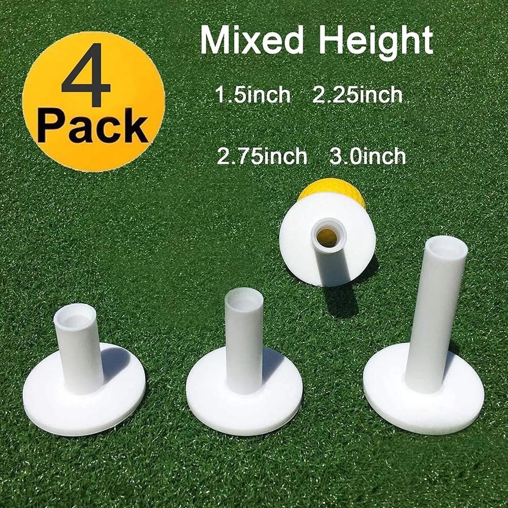 On Course Rubber Tees Multiple Size 4 Pack New (golf Driving Mat Range Tee) US