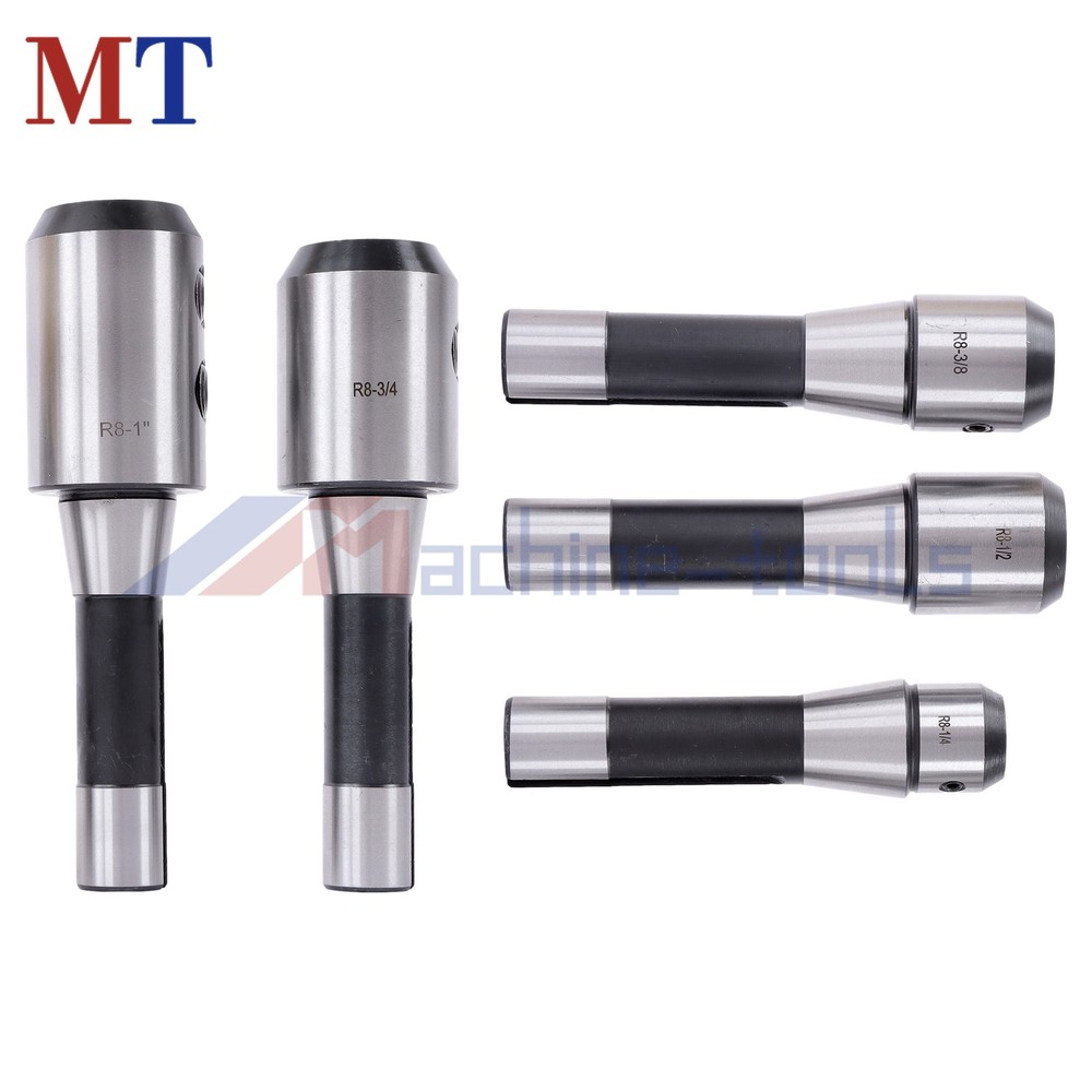 5PC R8 End Mill Holder Set Complete 1/4" to 1" Conversion Kit