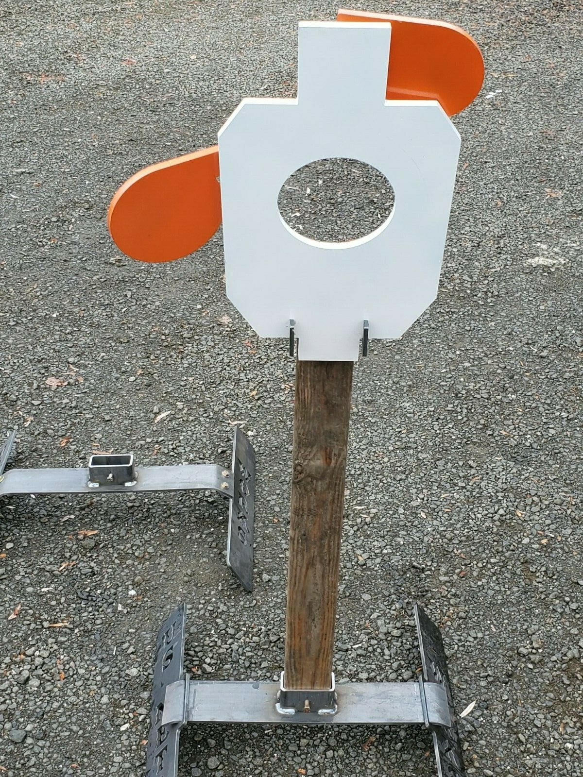 AR500 3/8 Steel Hostage Angled IDPA 2/3 Shooting Target with hanger for 2x4