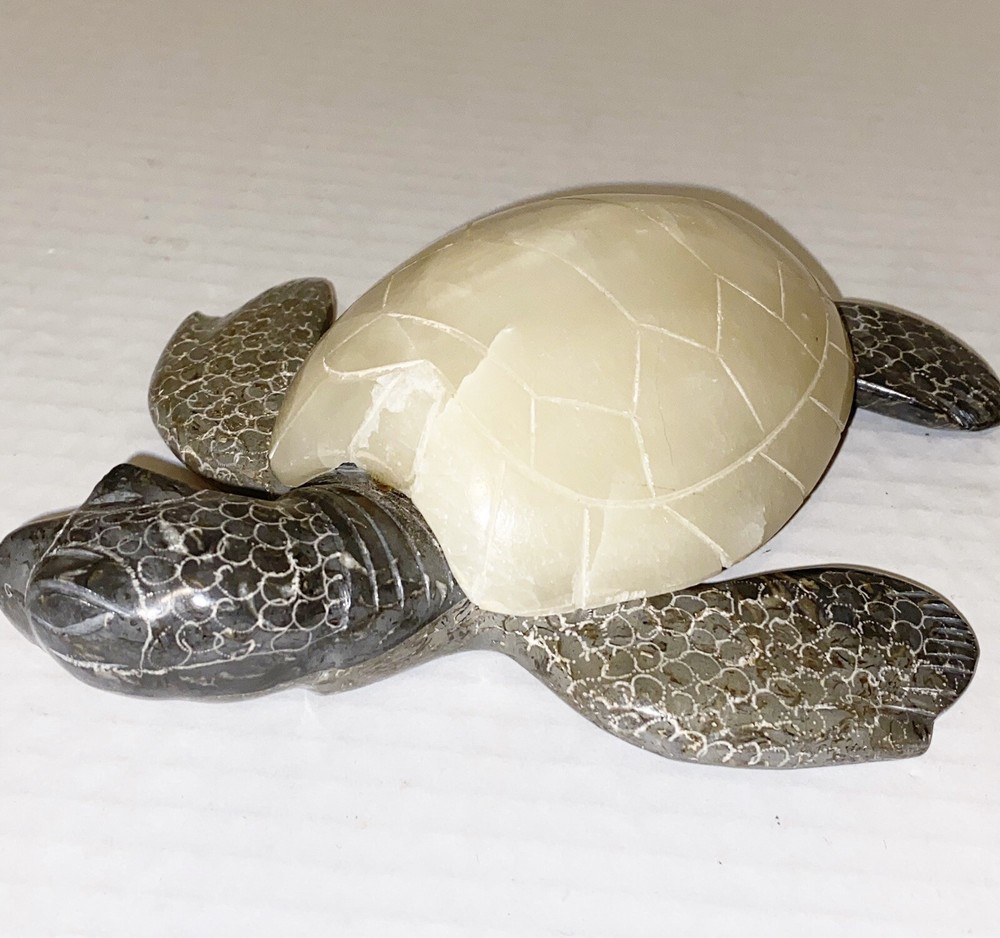 Marble Turtle Figurine