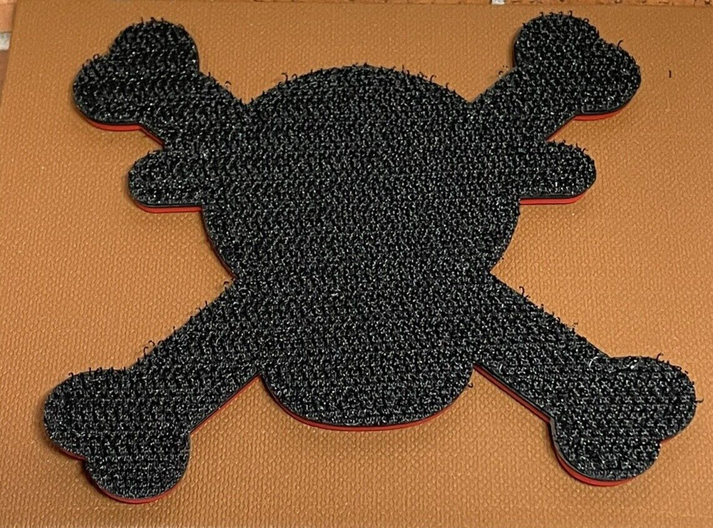 Tactical PVC Patch - Straw Hat Skull Patch - Morale Funny Cross Bones Patch