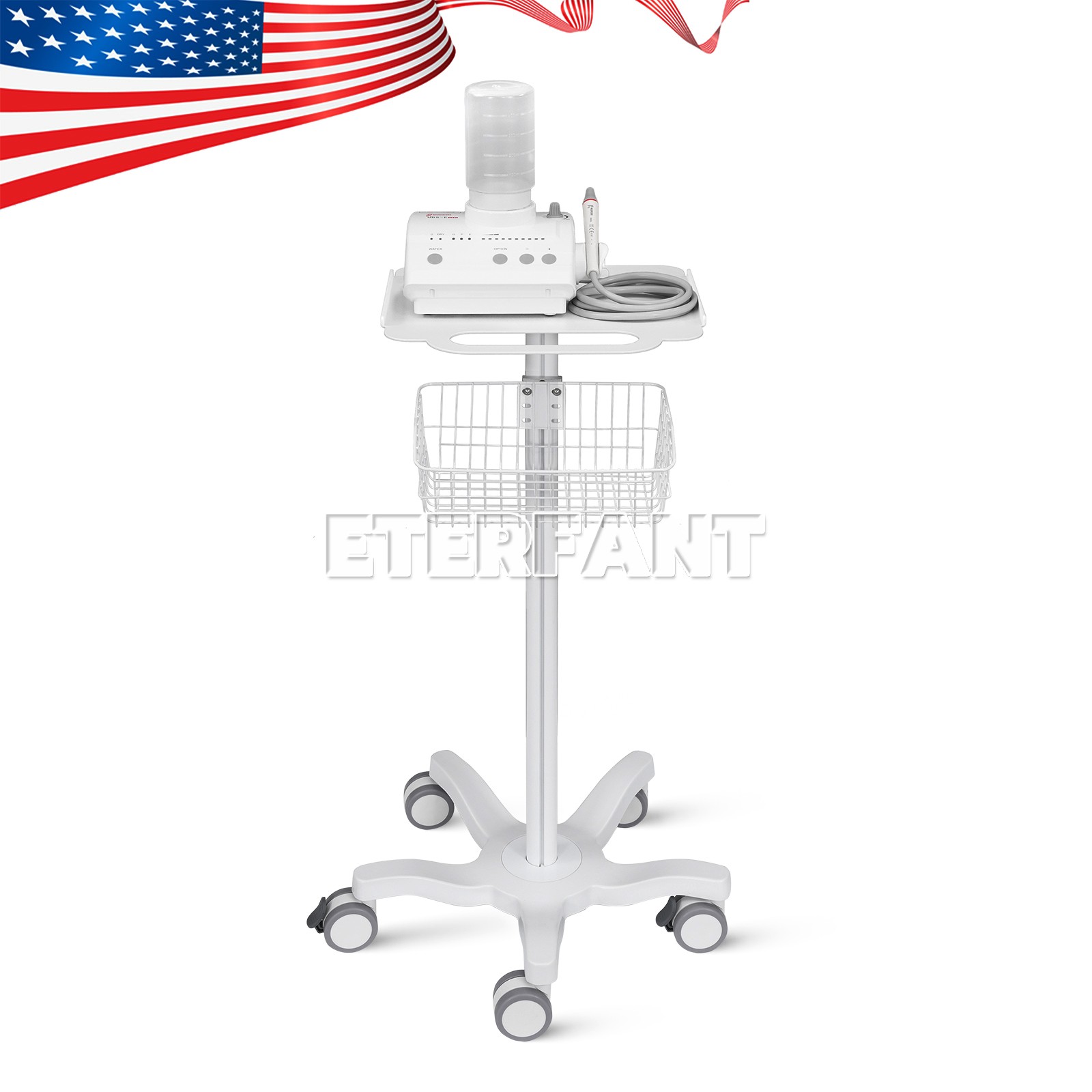 Dental Medical Mobile Trolley Cart for Ultrasound Imaging Scanner Trolley US