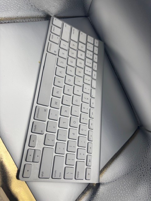 Apple A1314 Wireless Bluetooth Keyboard (White/Silver)