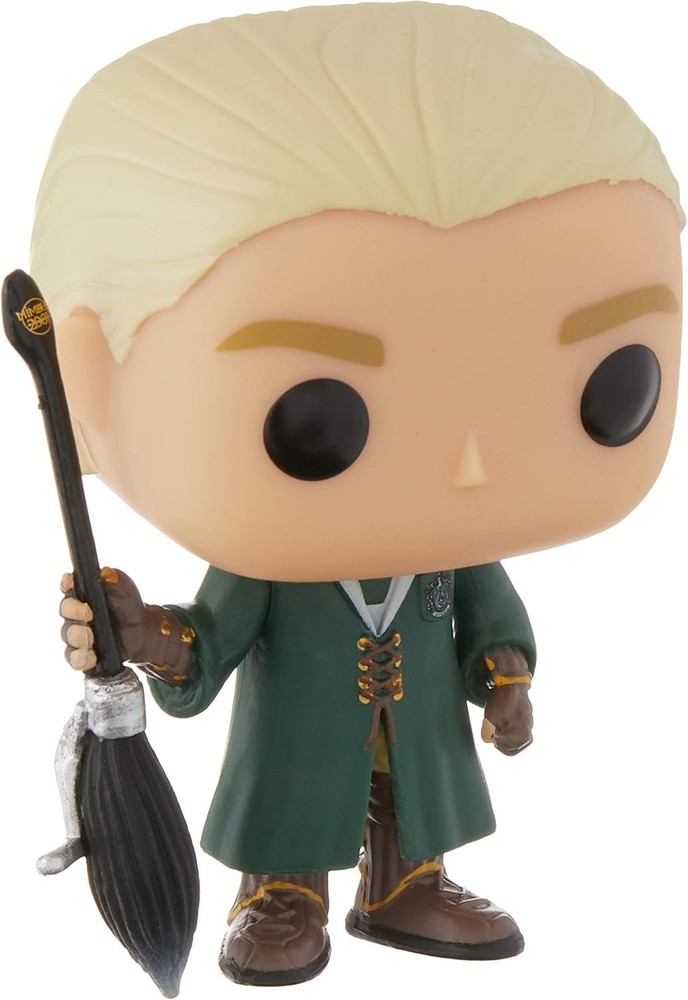 Funko Pop Harry Potter Draco Malfoy Quidditch Vinyl Figure W/ Protector