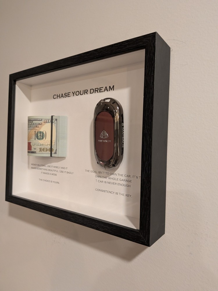 3D Money / Key Wall Art Box Frame
