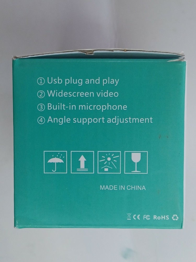 2K HD USB Web Camera Webcam With Light Ring Microphone PC Laptop Conferencing