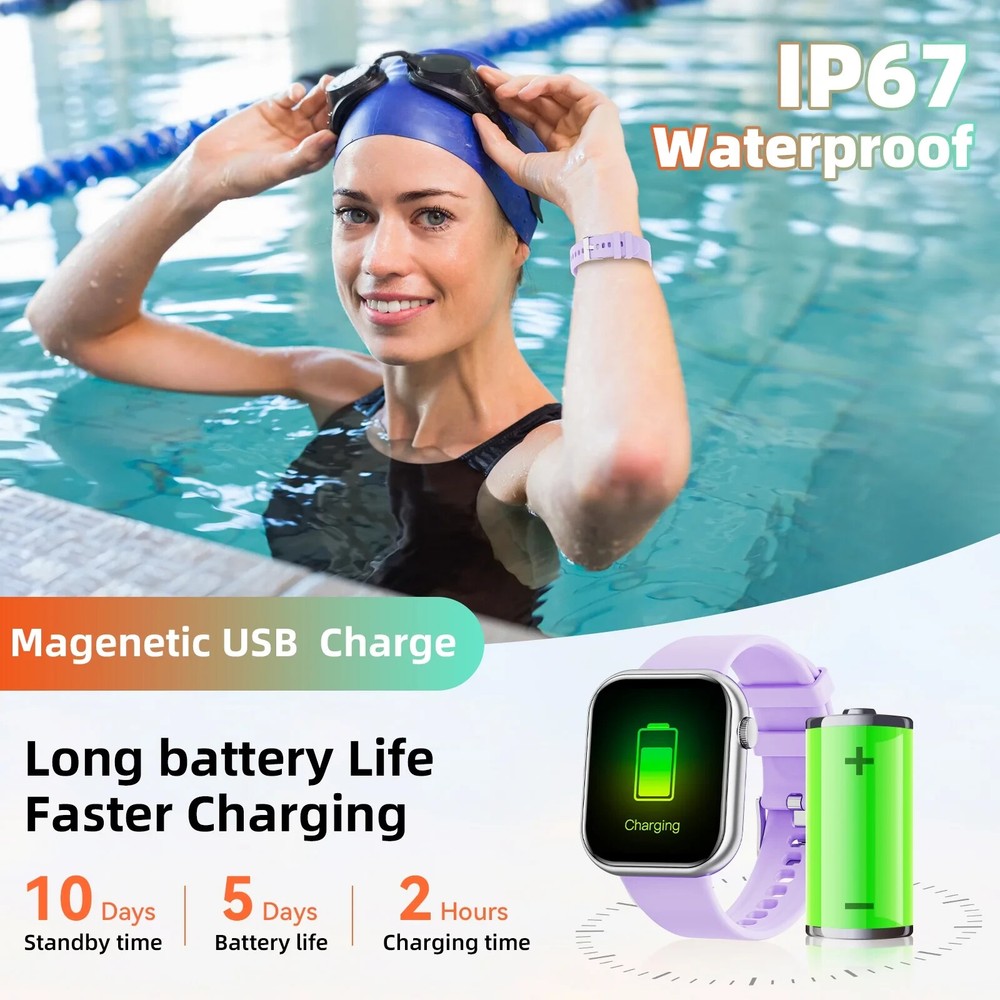 Women's Smart Watch Bluetooth SmartWatch For Apple iPhone iOS and Android
