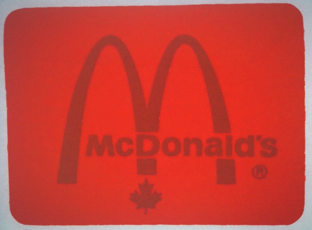 Original Vintage McDonald’s Canada Iron On Transfer