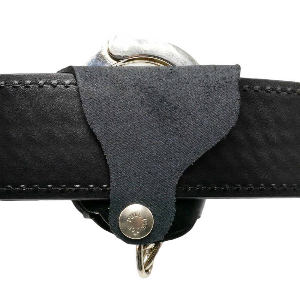 Perfect Fit Basketweave Quick Release ASP Handcuff Case Pouch Large Chrome Snap