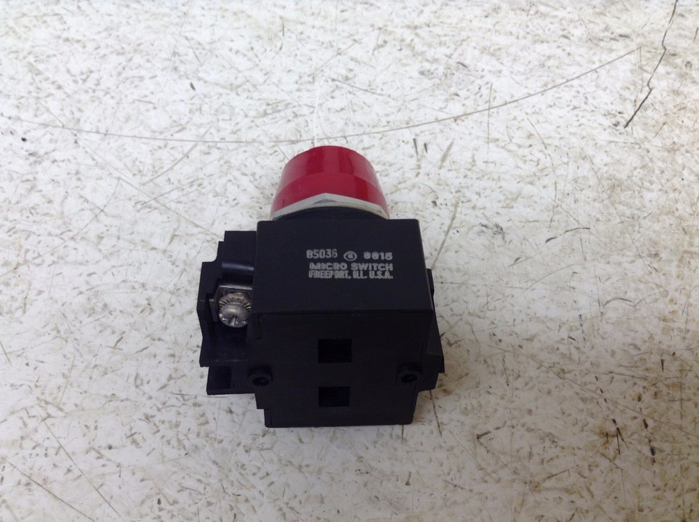 Honeywell Micro Switch PTL2151 Red Indicator Lamp Button