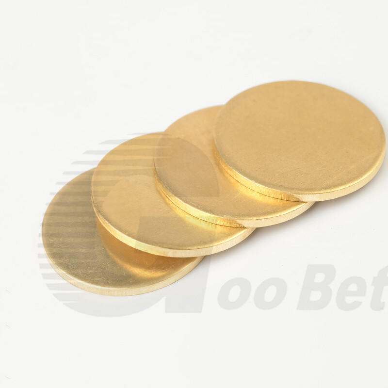 H62 Solid Brass Disk Circle Blanks Discs Round Sheets 10-300mm Dia 0.3-4mm Thick