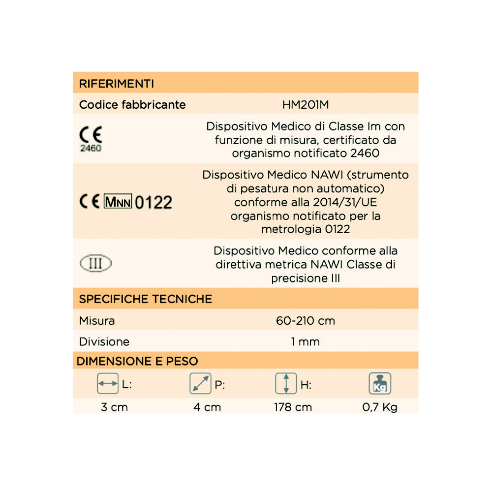 Skema Telescopic Altimeter for Scales White