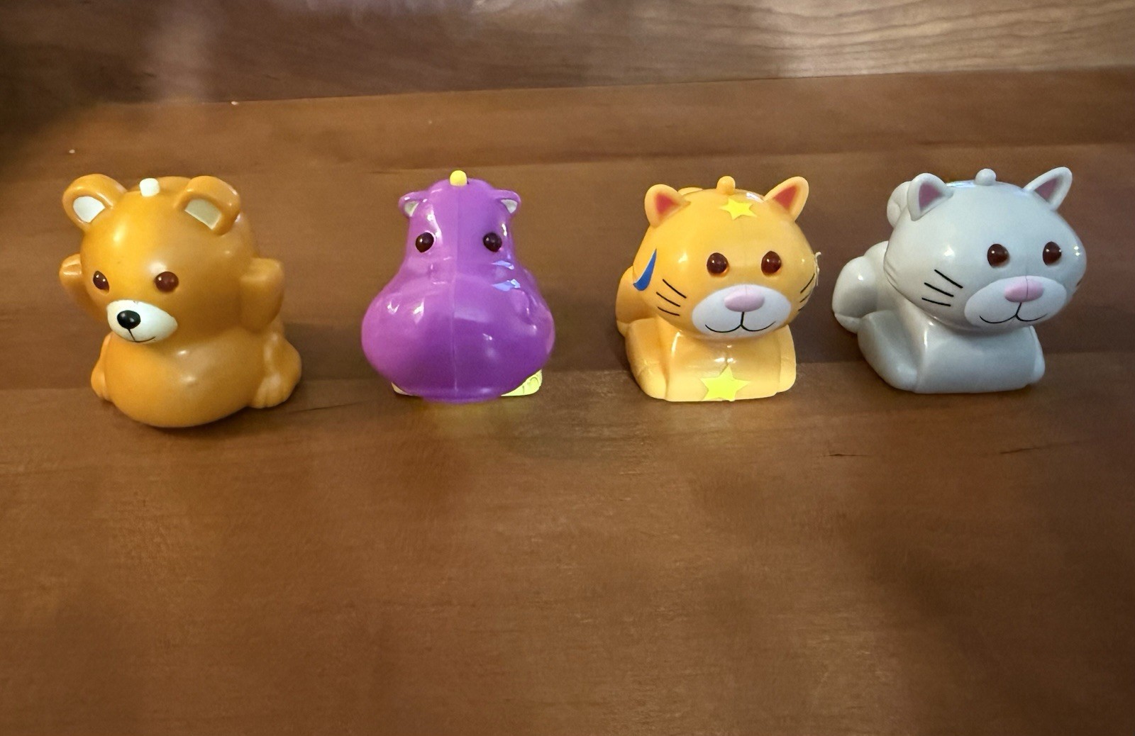 Vintage Burger King Kids Meal Toys MICRO PETS PALS TOMY 2003 Hippo Kitten Bear