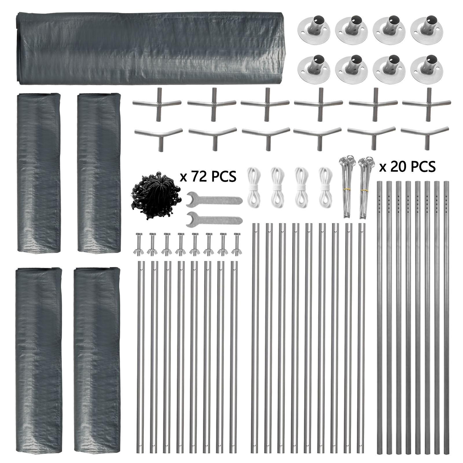 10x20 ft Carport Canopy Car Shelter Garage Heavy Duty Party Shed Tent & 4 Walls