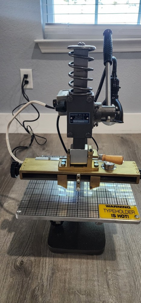Kwikprint Model 55 - Hot Foil Stamping Machine Fully Functional Book Bindery Use