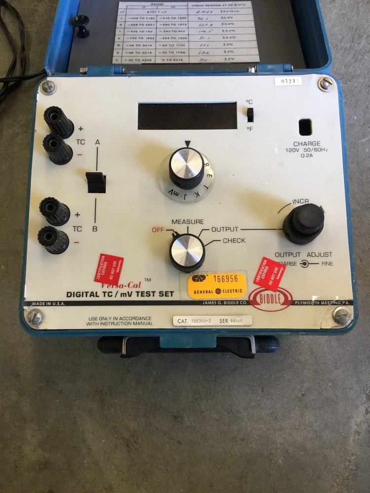 BIDDLE VERSA-CAL CALIBRATOR CAT NO 720350-2