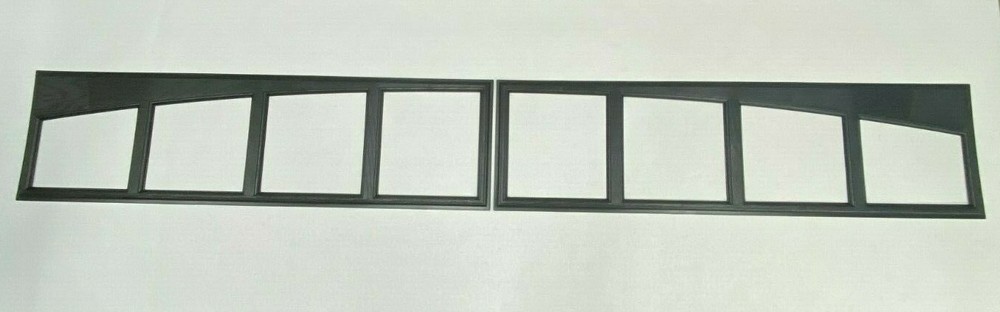 4 Amarr Arch Thames Replacement Inserts for Long Panel Amarr Garage Doors Black