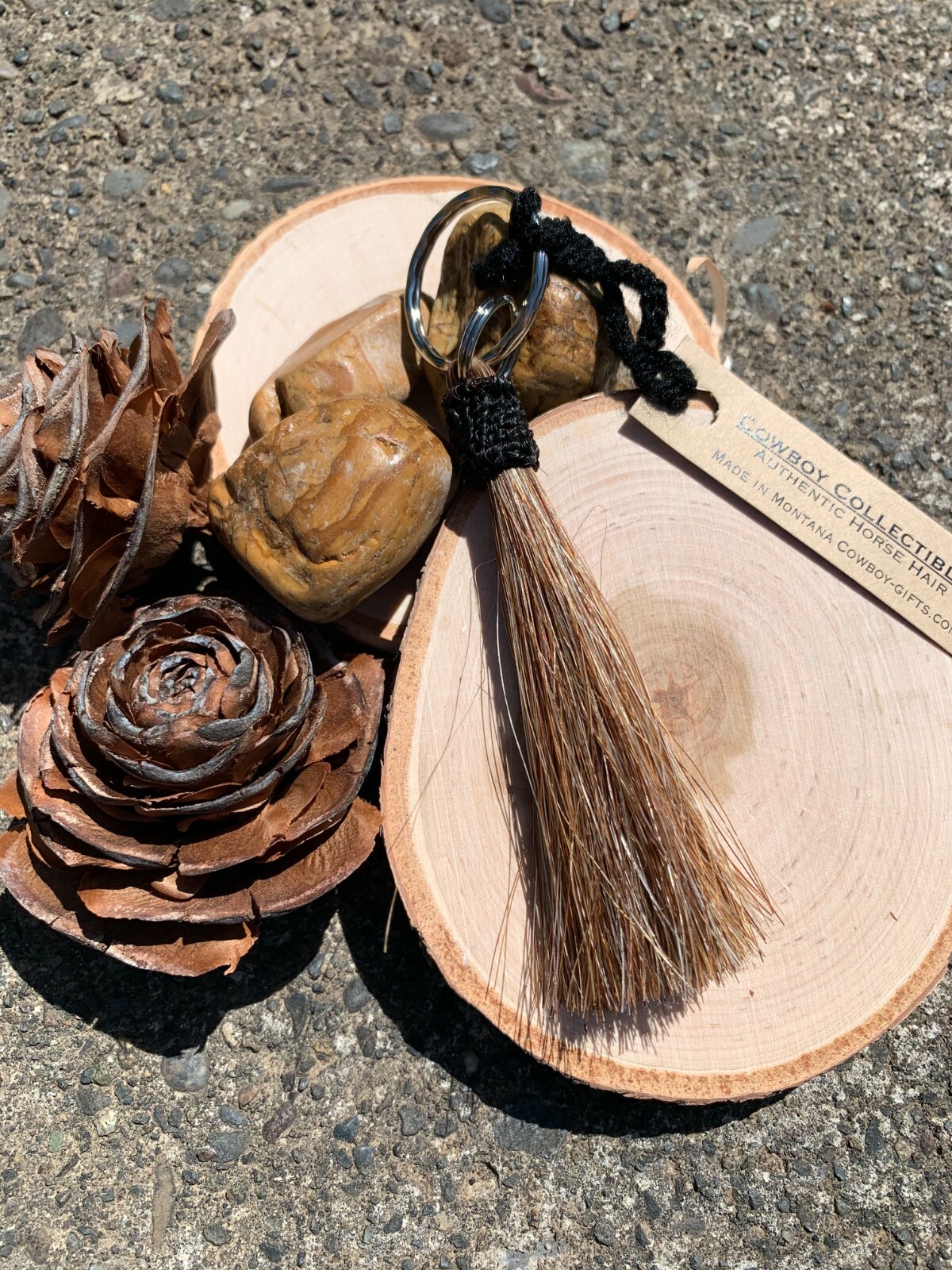 Cowboy Collectibles Horse Hair Tassel Key Chain, Zipper Pull, Decoration - NEW