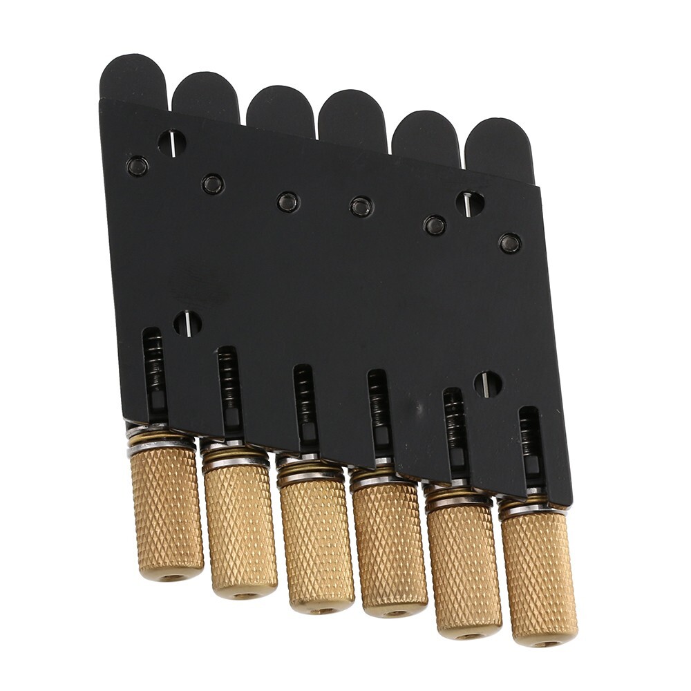 Fanned Frets 6 String Headless Guitar Bridge & String Lock Set
