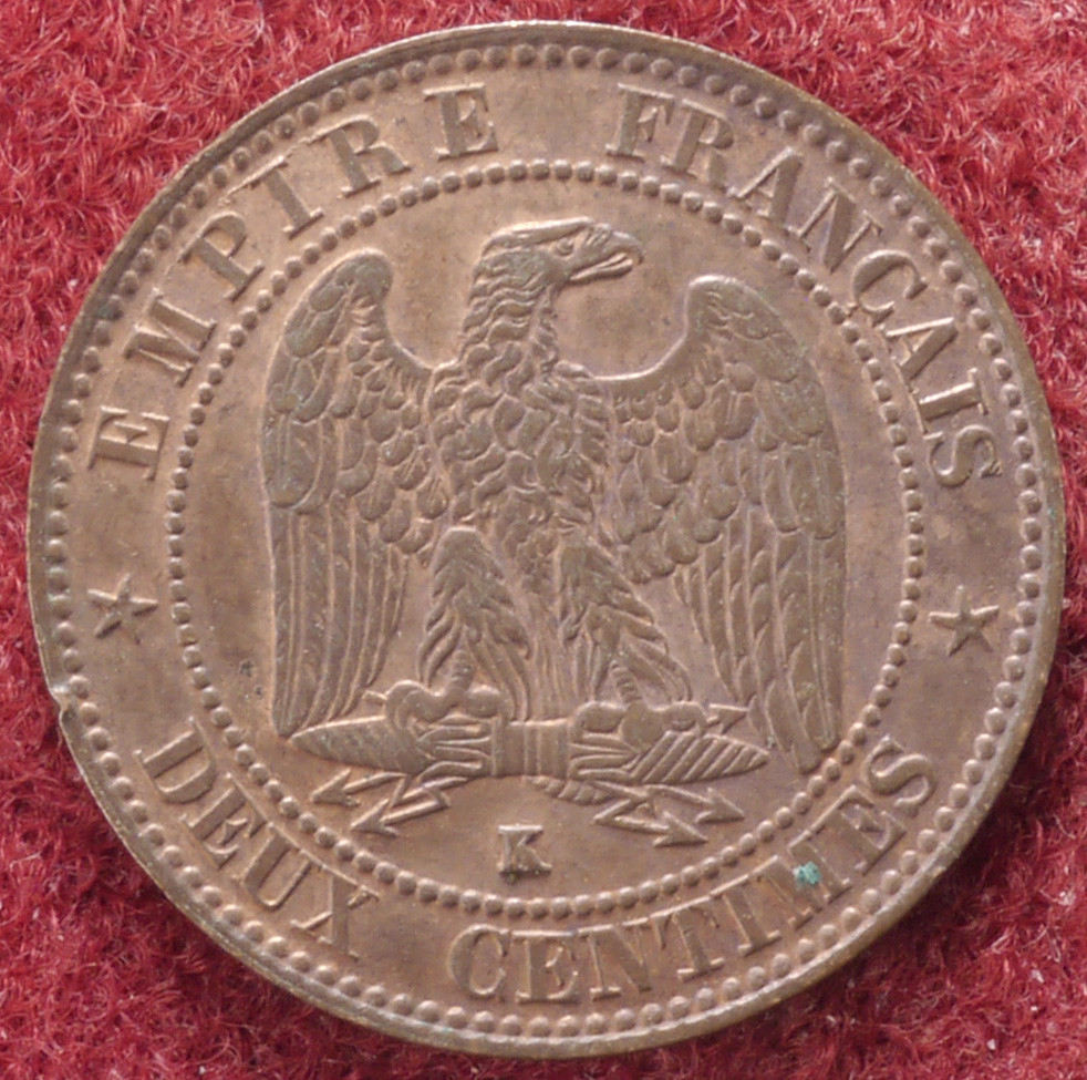 France 2 Centimes 1857 K (E2203)