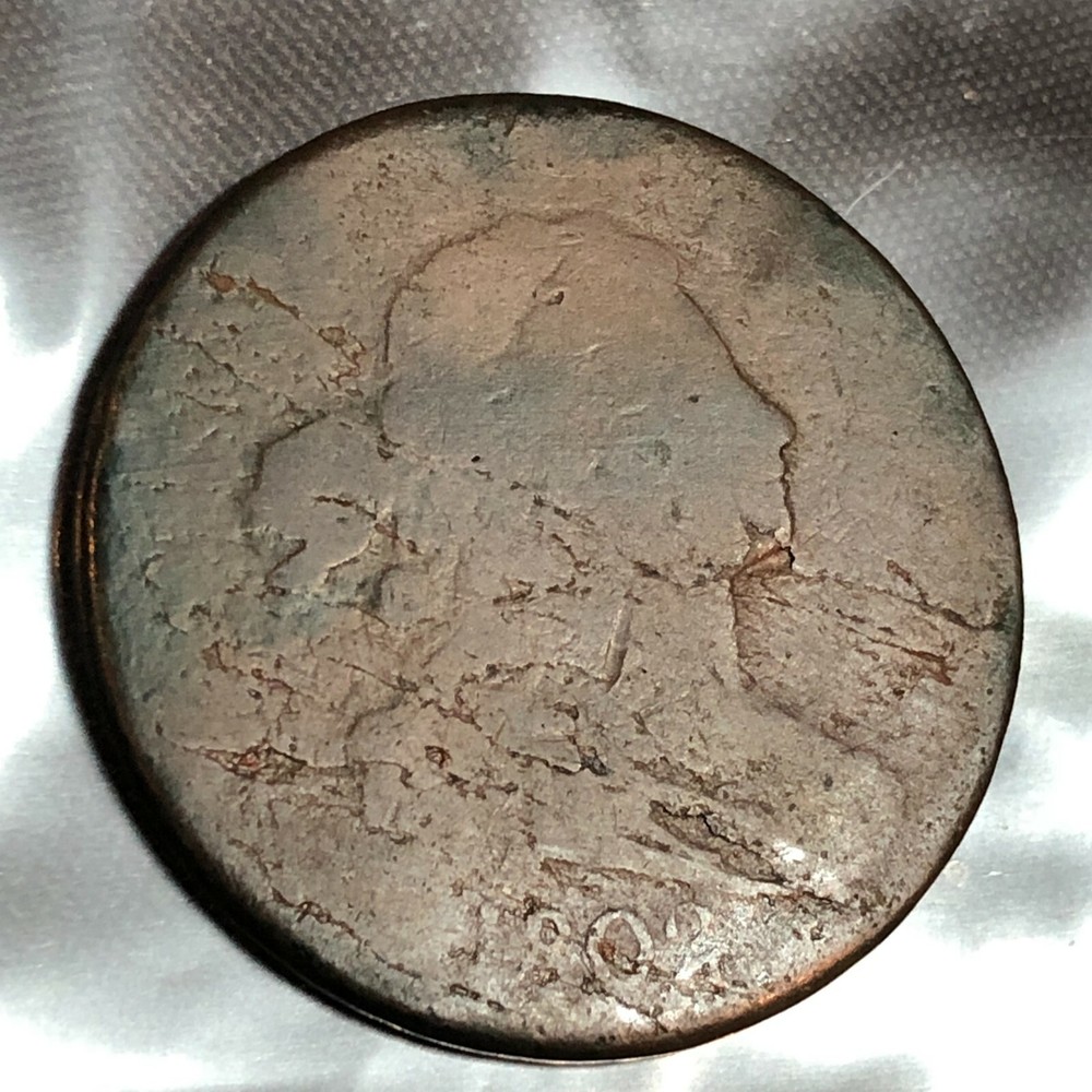 1802 DRAPPED BUST  LARGE CENT   #60P