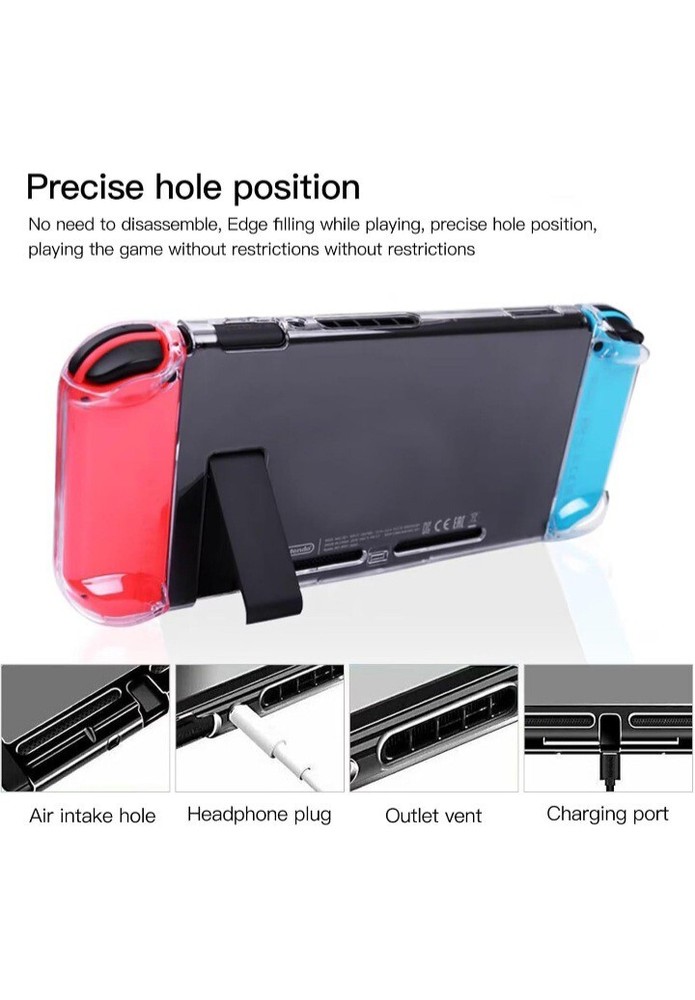 Nintendo switch Console + Joy-Cons Hard PC Crystal Clear Protectors