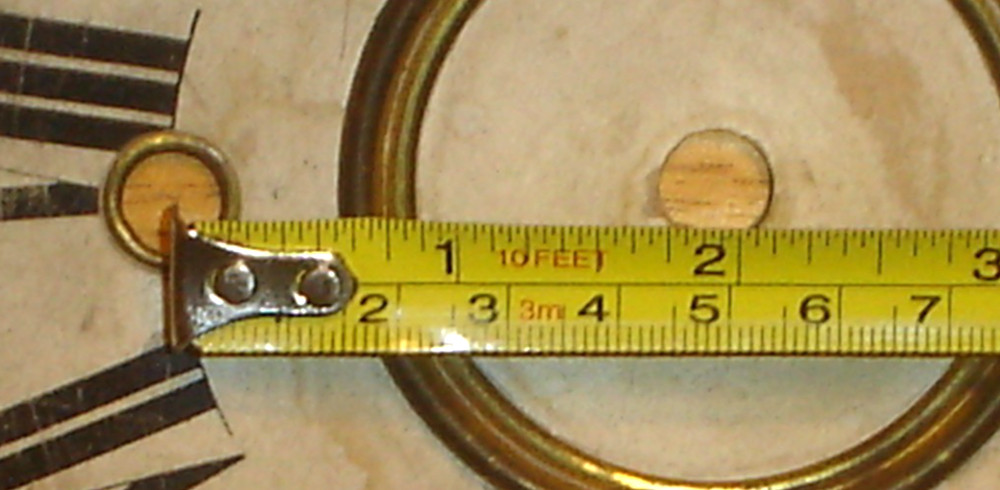 Antique Regulator Wall Clock Dial / Face Pan Part