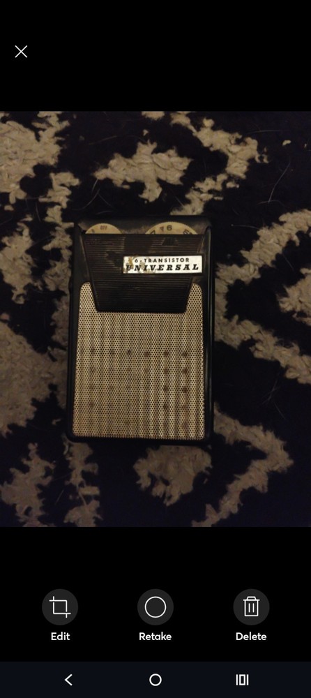 Universal PTR-62B Transistor 1961 Works Great!
