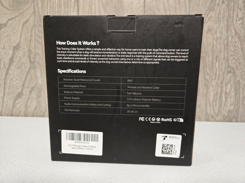 Woehraed 2PACK Dog Electric Training Collars Remote Waterproof E-Collar - Orange