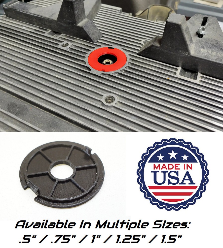 Router Table Insert Ring Set (2" OD) Fits Sears & Craftsman - Multiple Sizes