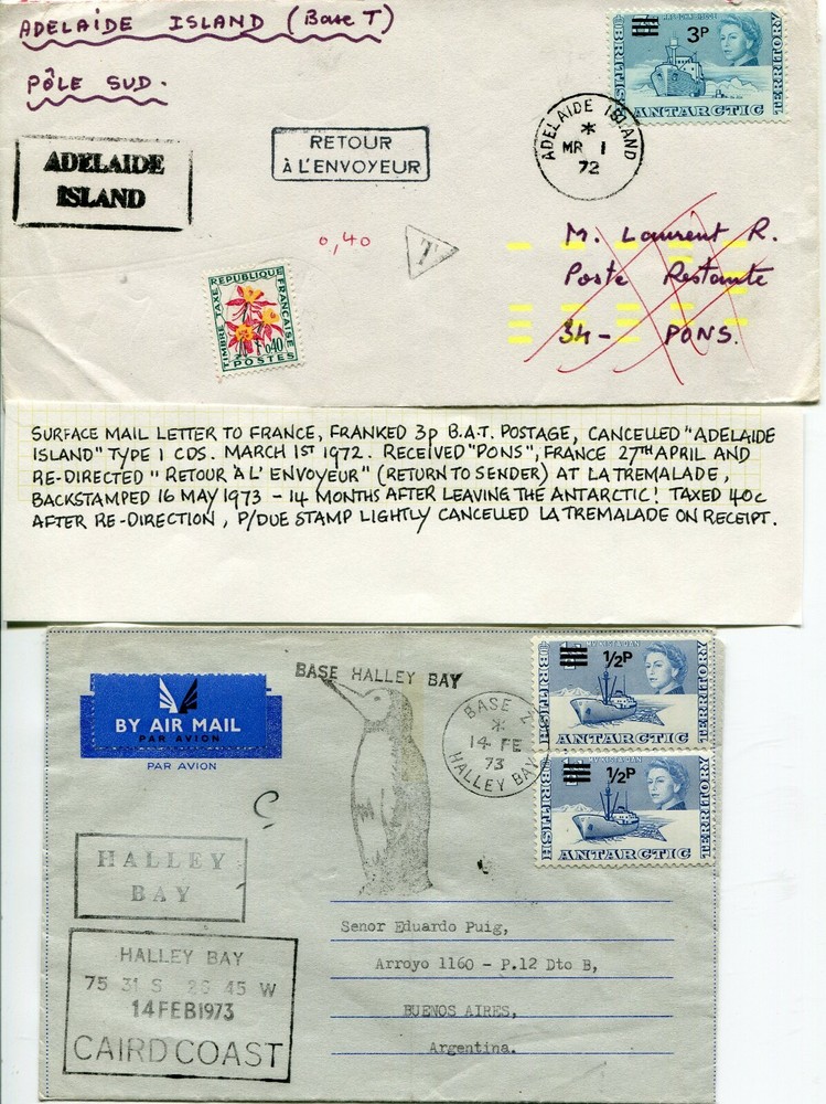 BRITISH ANTARCTIC TERRITORY BASE COVERS (13 1971-75 TWO LATER