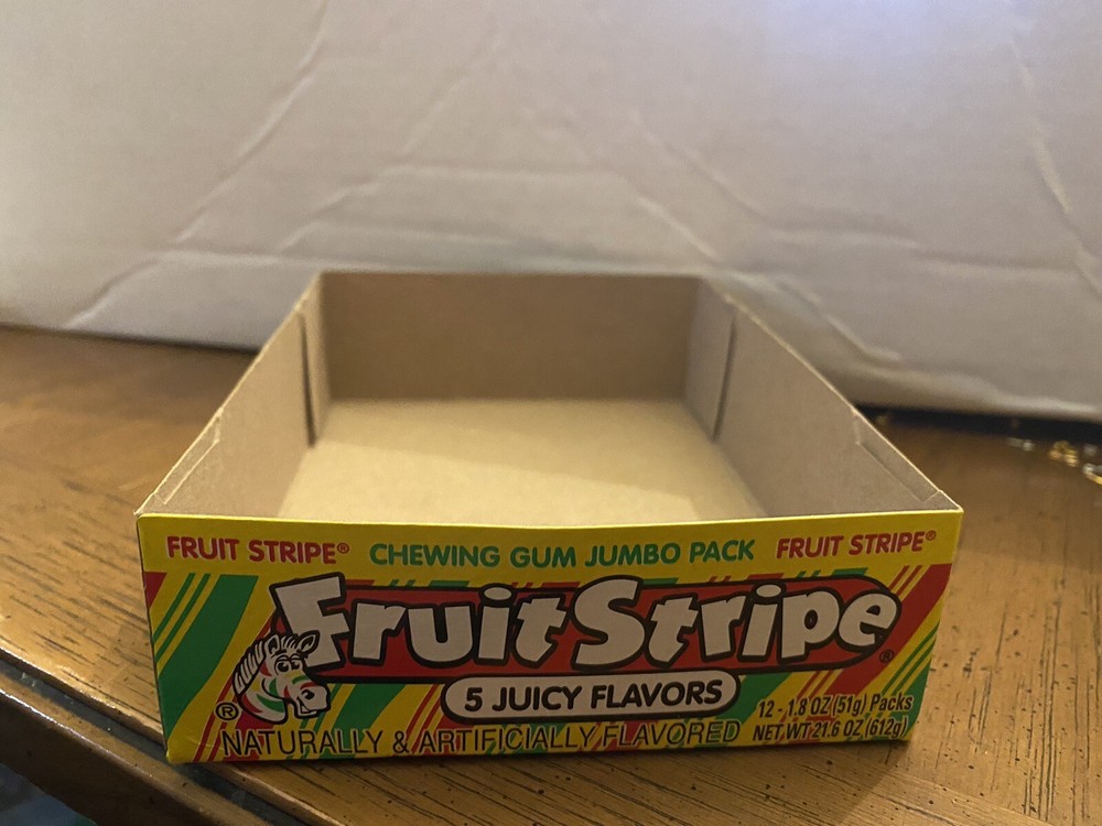 Fruit Stripe Chewing Gum Empty Box