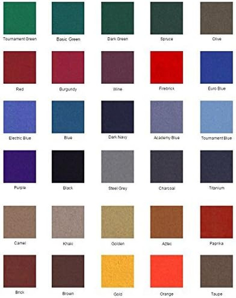 8' Gold Classic 303 Pool Table Cloth