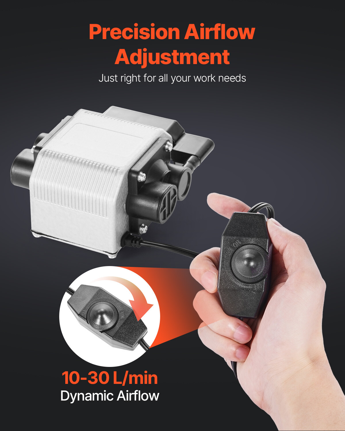 Air Assist Adjustable 30 L/min Airflow Air Pump Kit for Laser Engraver Cutter