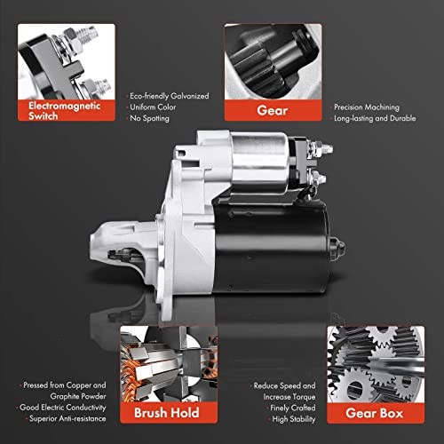Starter Motor Compatible with Mini Cooper 2002 2003 2004 2005 2006 2007 2008