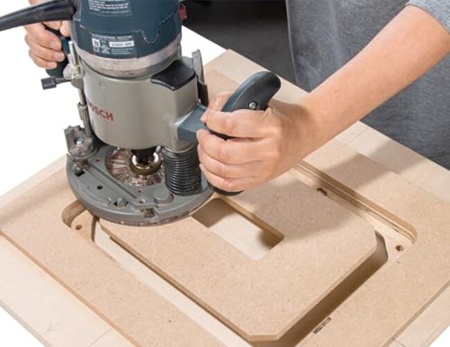 Router Table Insert Plate Template Kit – Includes MDF Routing Template,
