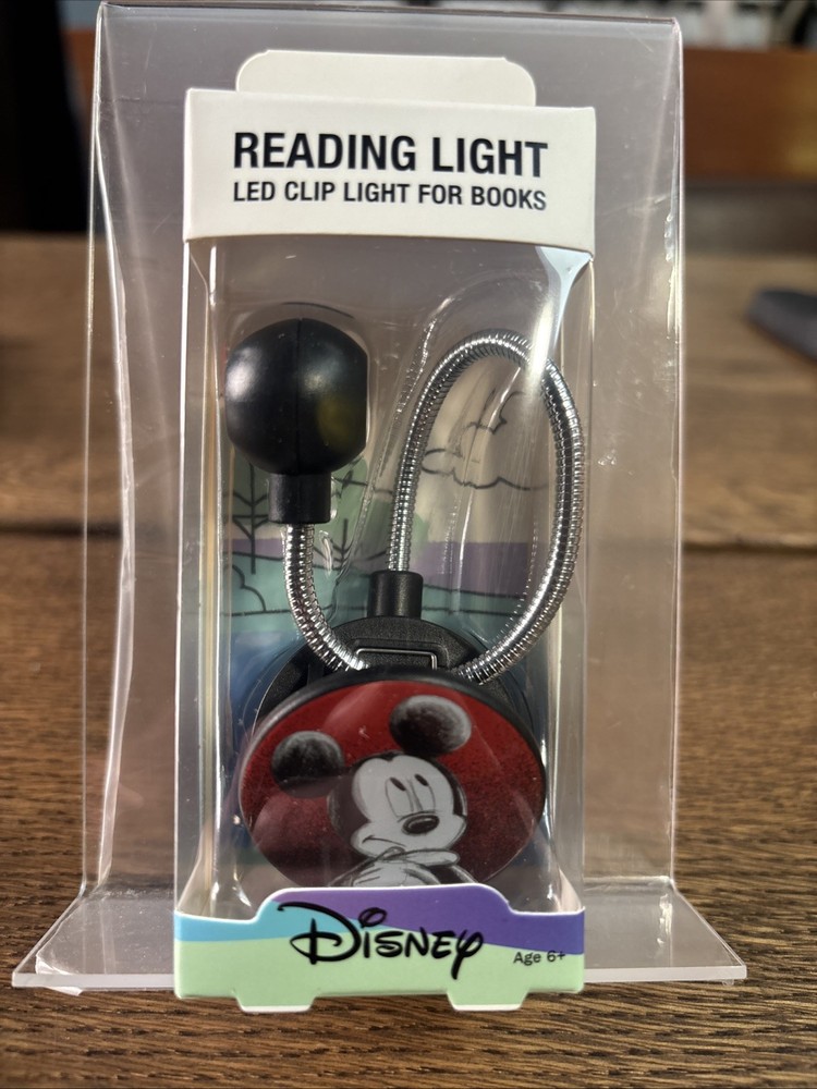 Mickey Mouse Reading Light, Flexible Neck, New!