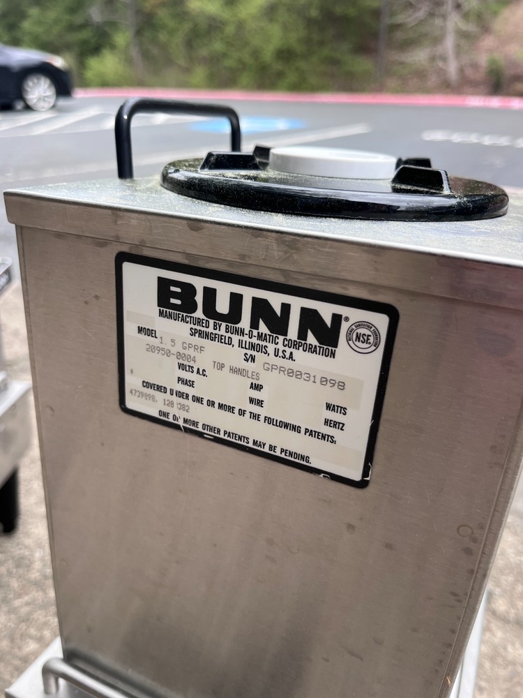 Bunn Satellite 1.5gpr Coffee Server+warmer