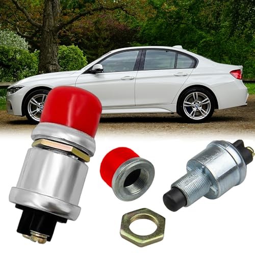 3Pcs Push Button Momentary Starter Switch, Weatherproof Engine Start Push