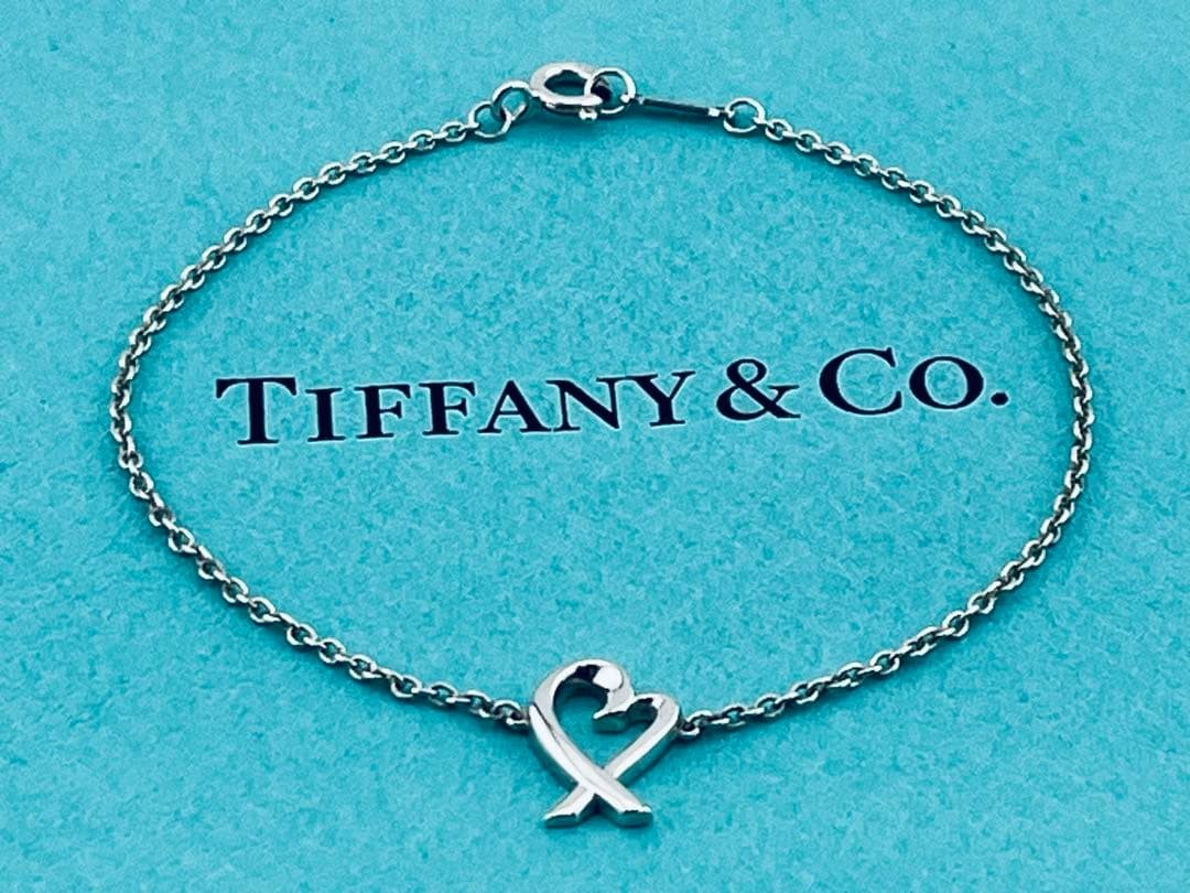 f103 Excellent condition Tiffany & Co. Loving Heart Bracelet Bangle 925